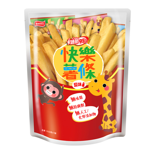 卡廸那95℃-快樂薯條鹽味(15gX7包)