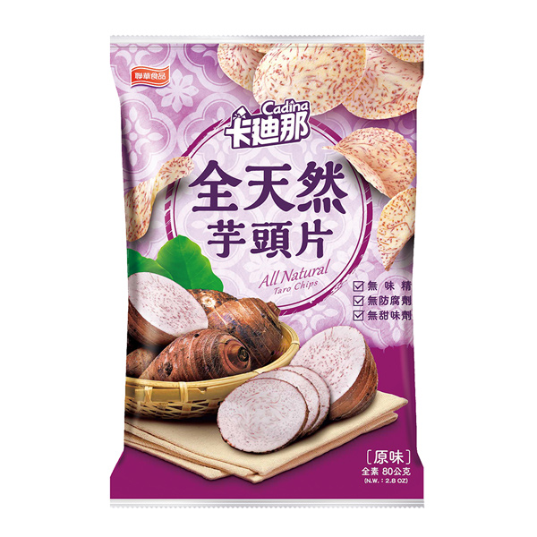 卡迪那-全天然芋頭片原味(80g)
