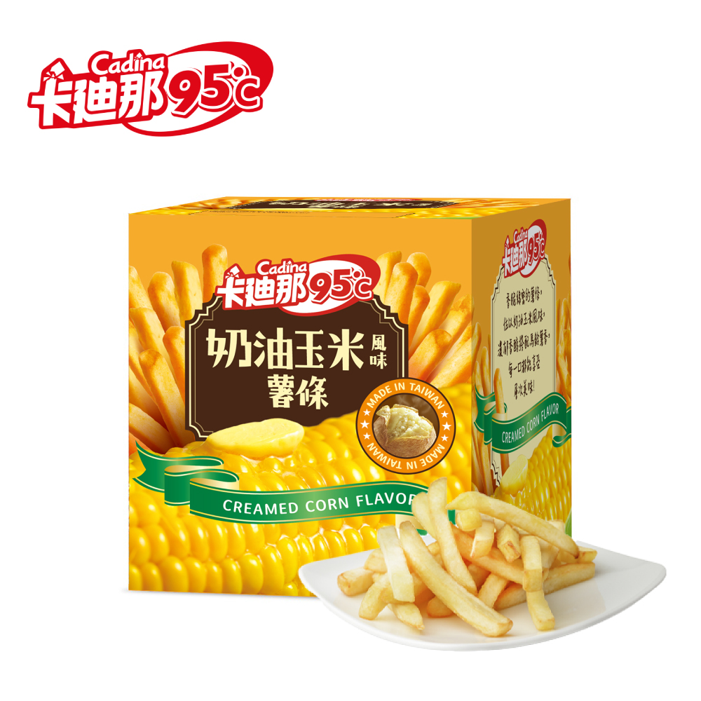 卡廸那95℃薯條-奶油玉米風味(18gX5包)