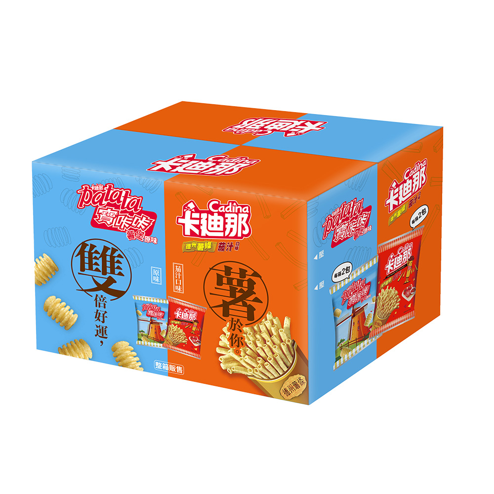 卡廸那-德州薯條寶咔咔綜合口味拜拜箱(4包入)