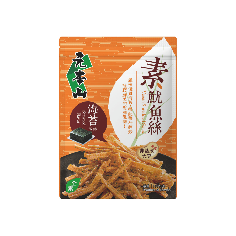 元本山-素魷魚絲海苔風味(100g)