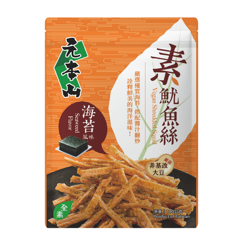 元本山-素魷魚絲海苔風味(100g)