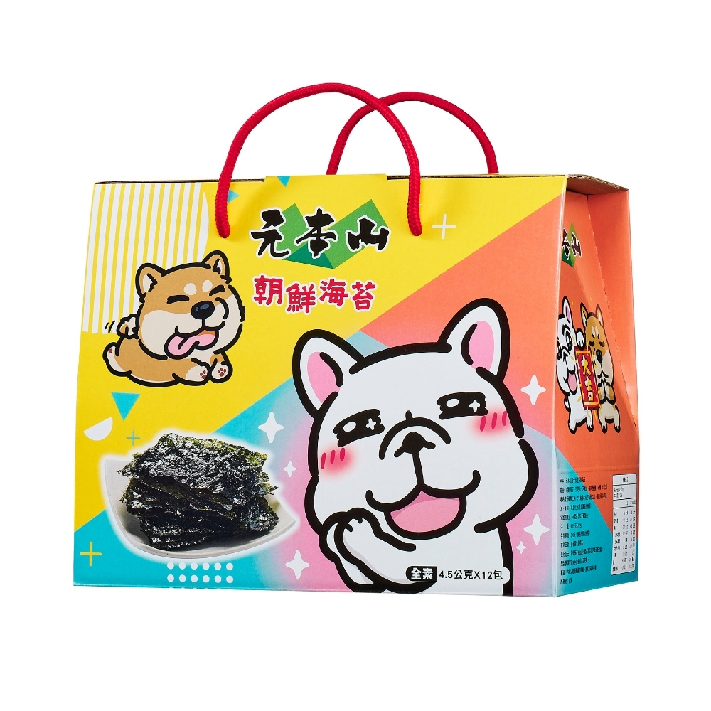 元本山-豆卡頻道朝鮮海苔禮盒(12包)