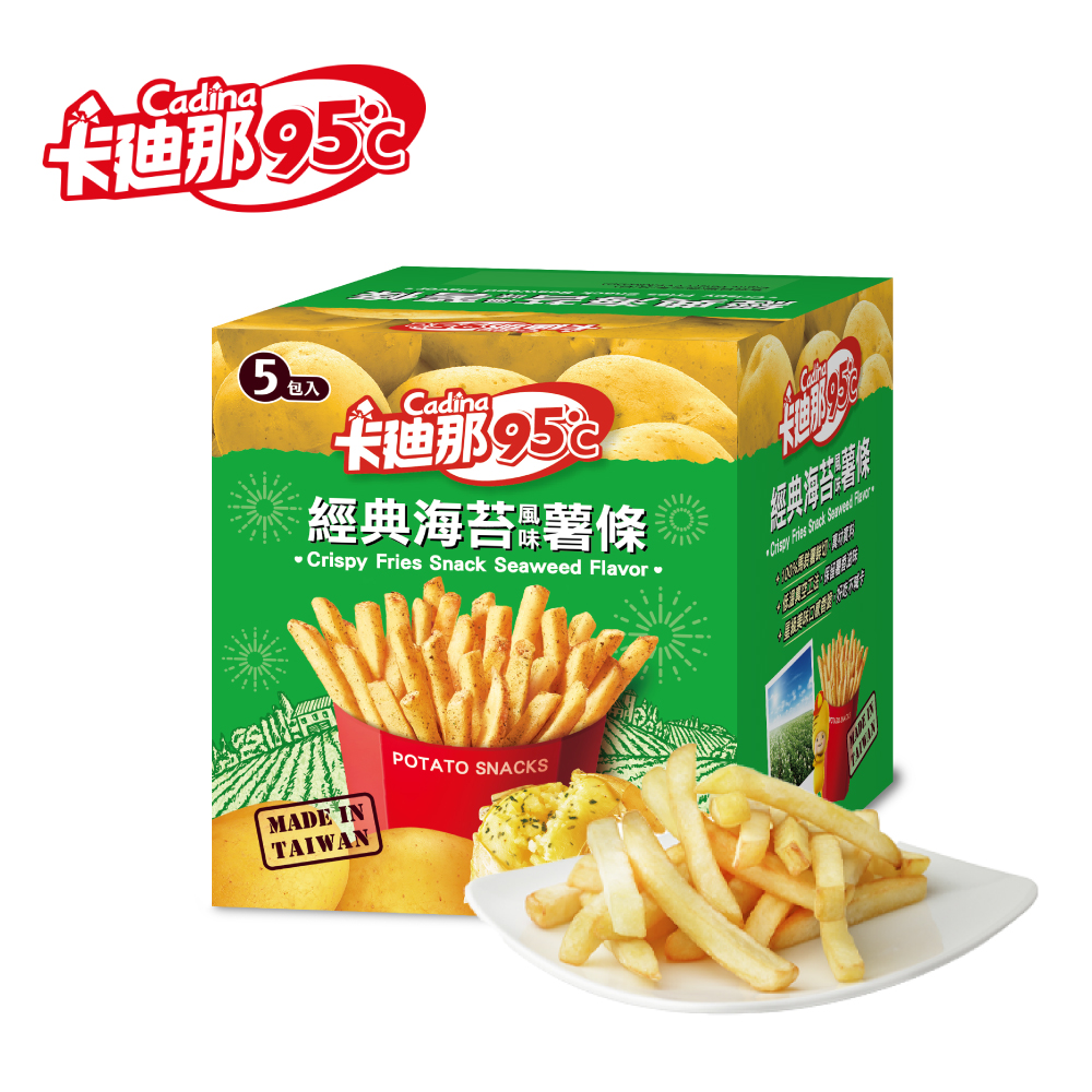 卡廸那95℃薯條-經典海苔風味(18gX5包)