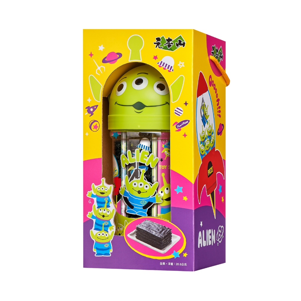 元本山-三眼怪味付海苔罐禮盒(36束入)