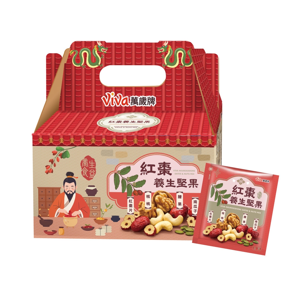 萬歲牌-紅棗養生堅果(650g/26包入)