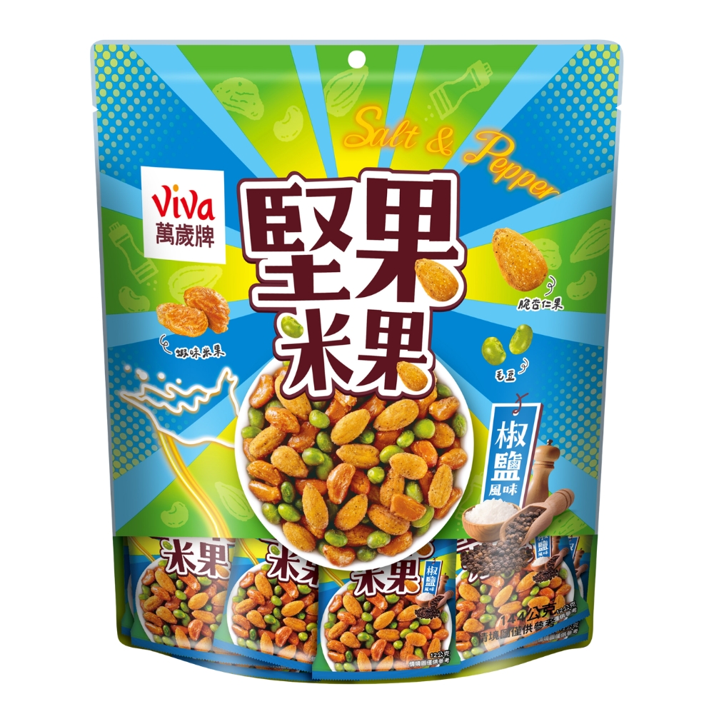 萬歲牌-椒鹽風味堅果米果(12gX12包)