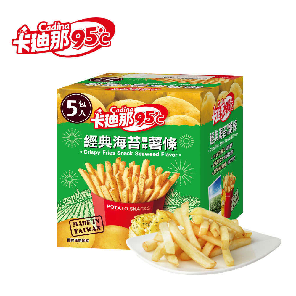 卡廸那95℃薯條-經典海苔風味(5包入)