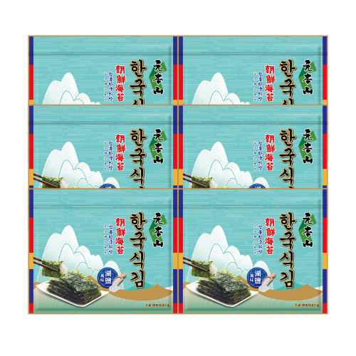 E購元朝鮮湖鹽三切海苔6包組