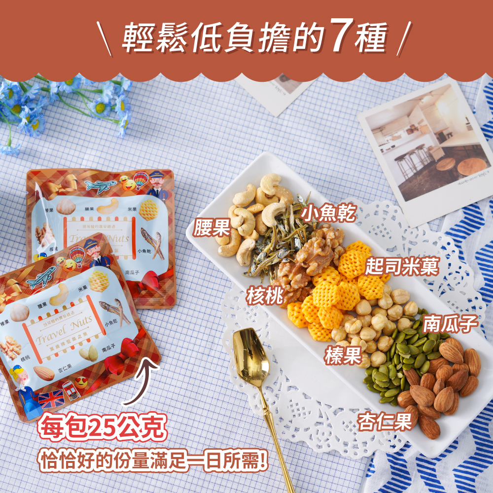 【萬歲牌】堅果之旅隨手包(25g),櫻桃,蔓越梅,特價,優惠禮盒,萬歲牌年節限定堅果禮盒