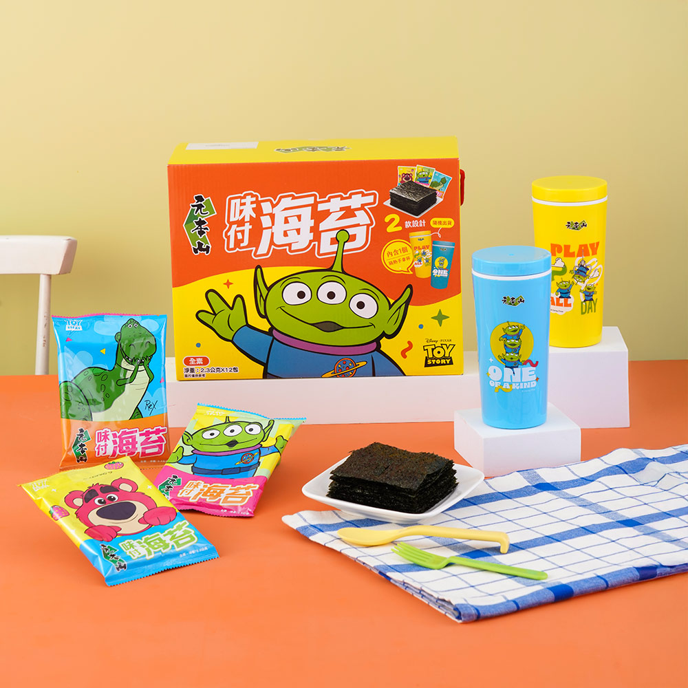 元本山-三眼怪味付海苔禮盒(12包),禮盒附贈★隔熱手拿杯★,U43220005,元本山-三眼怪味付海苔禮盒(12包),全素,有效期限