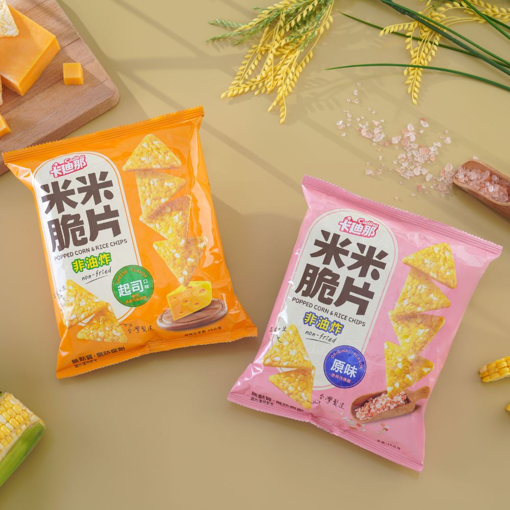 【12包組】卡廸那-米米脆片原味(45gX12包),★非油炸★雙重鬆脆口感,C52860005,【12包組】卡廸那-米米脆片原味(45gX12包),有效期限,全素