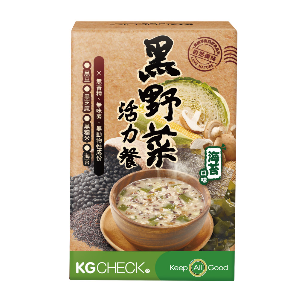 【聯華食品】黑野菜活力餐-海苔口味(30gX6包)