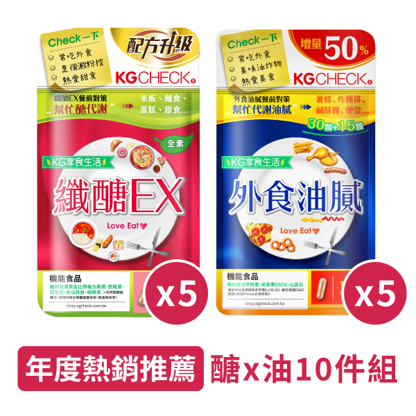 【長期對策】醣x油雙纖 餐前3顆(共450顆)